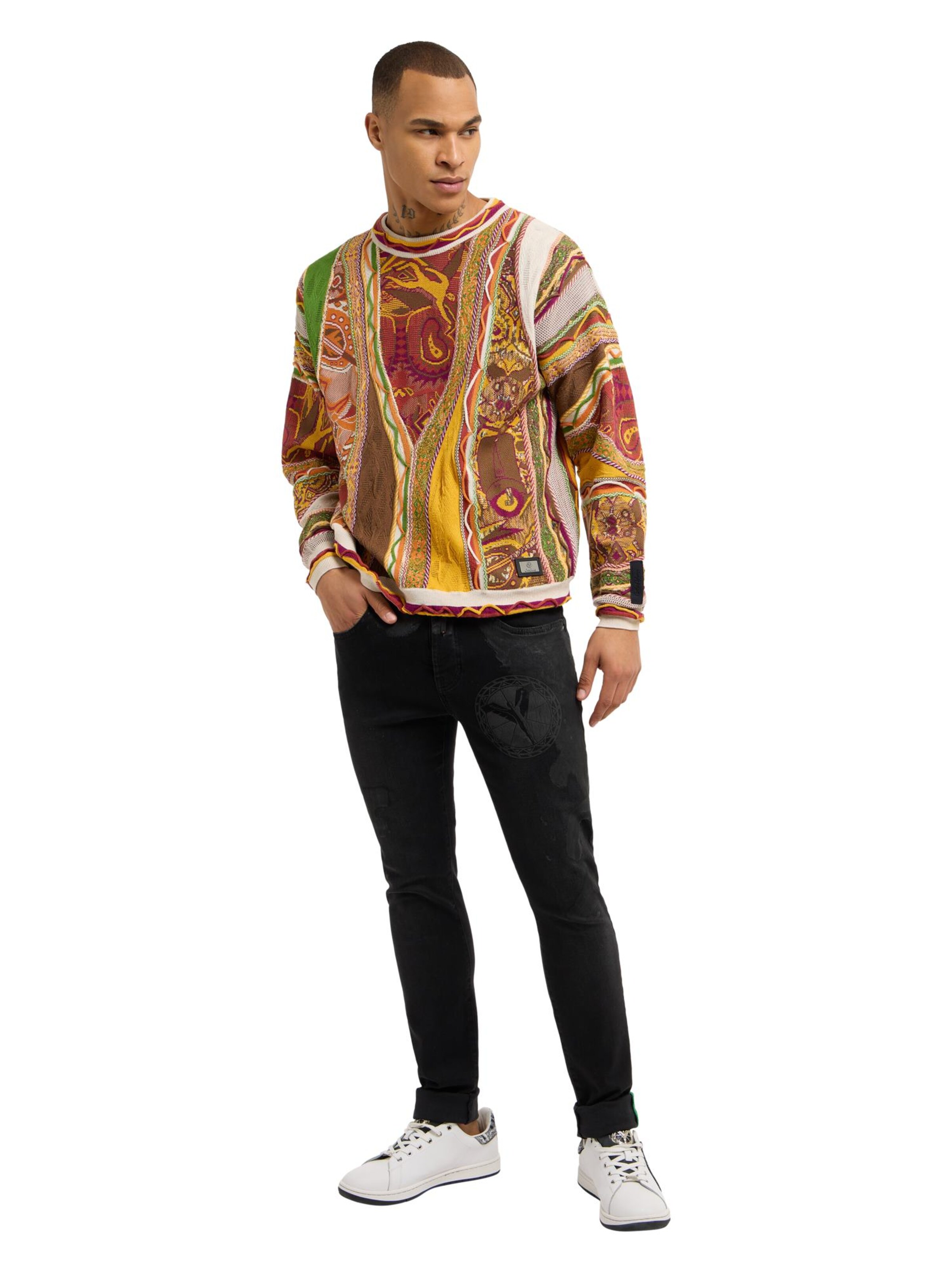 Carlo Colucci Sweater ' Deluggi ' in Mixed colours