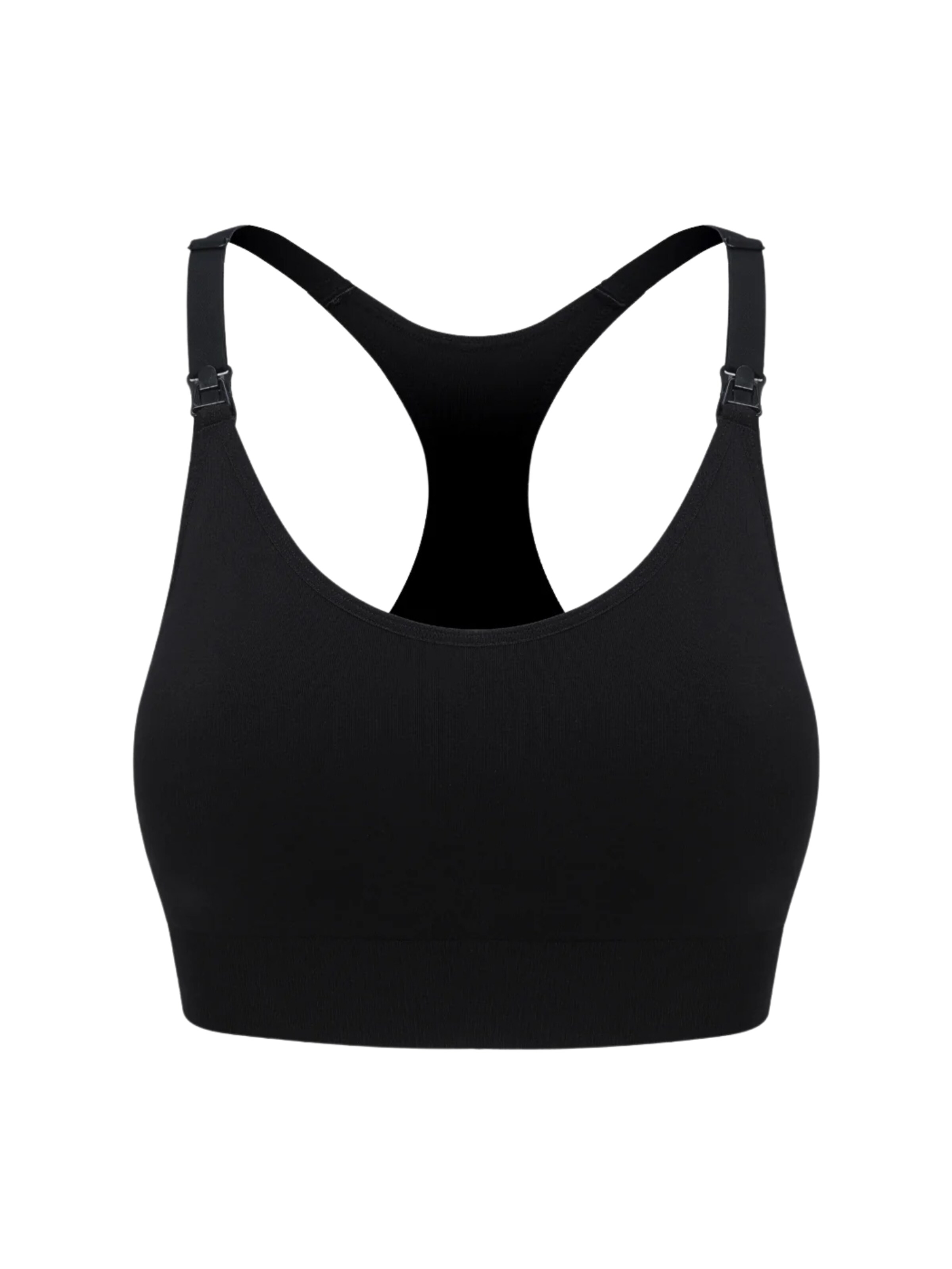 cfab (formerly creamy fabrics) BH 'Seamless Still-Bh mit Rückenstütze'‌‌‌‌‌‌‌ in Schwarz: Vorderseite