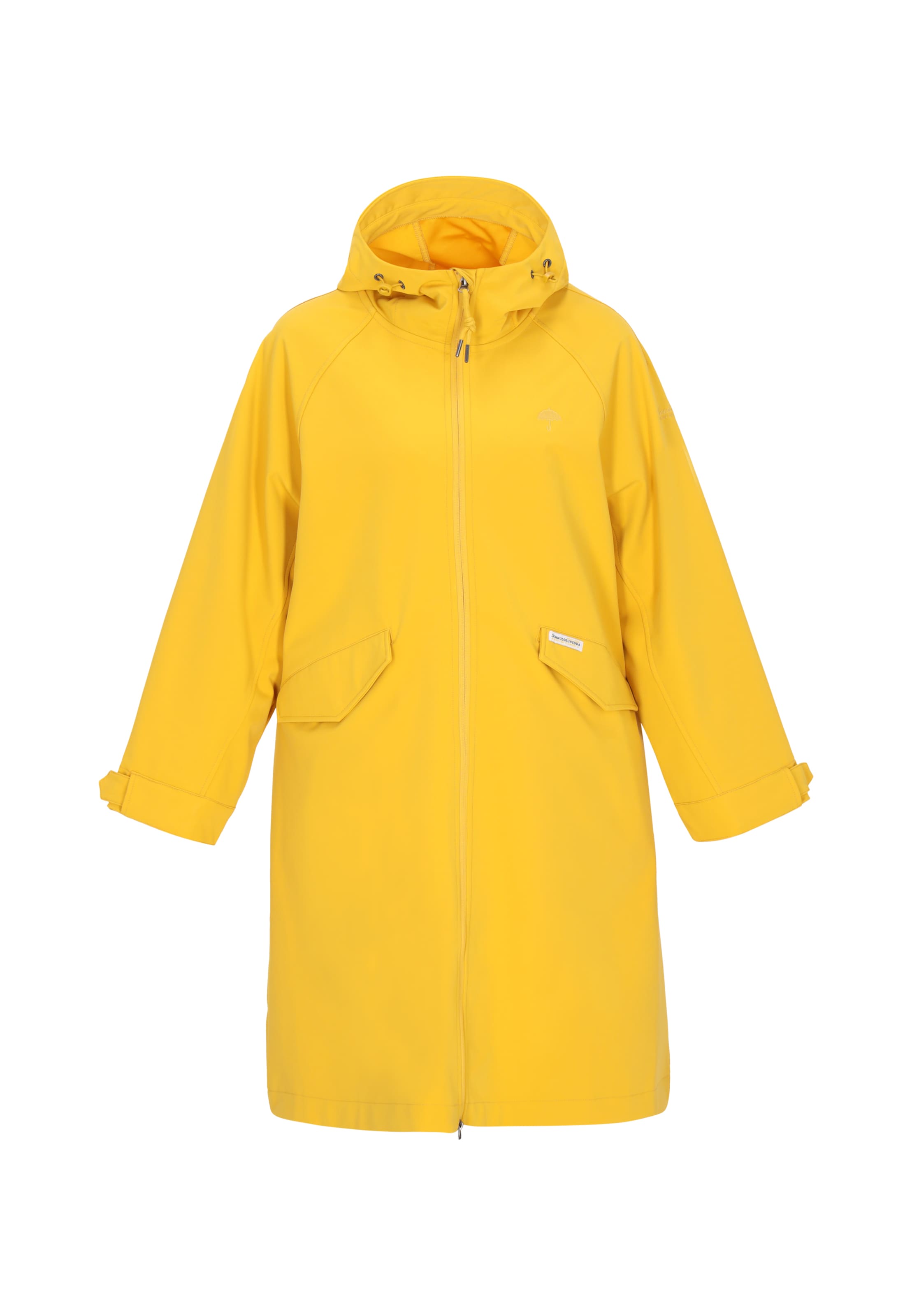 Schmuddelwedda Raincoat 'Functional' in Yellow: front