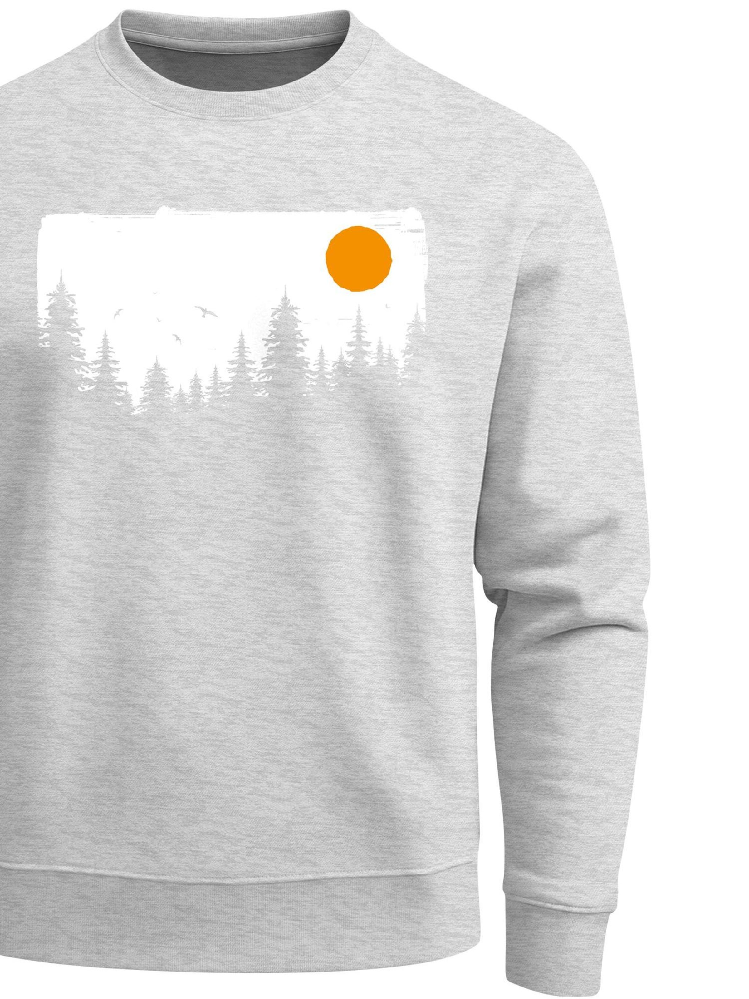 Neverless Sweatshirt 'Forest' in Grey
