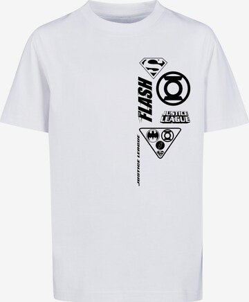 F4NT4STIC T-Shirt 'DC Comics Justice League' in Weiß: predná strana