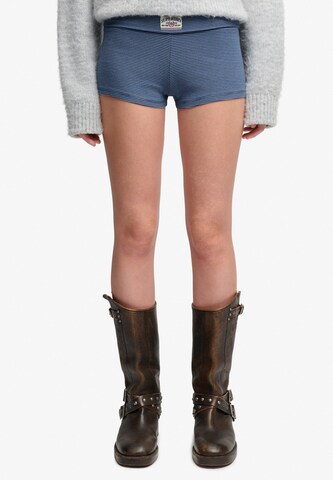 Superdry & Co Slimfit Broek 'Athletic Essentials' in Blauw: voorkant