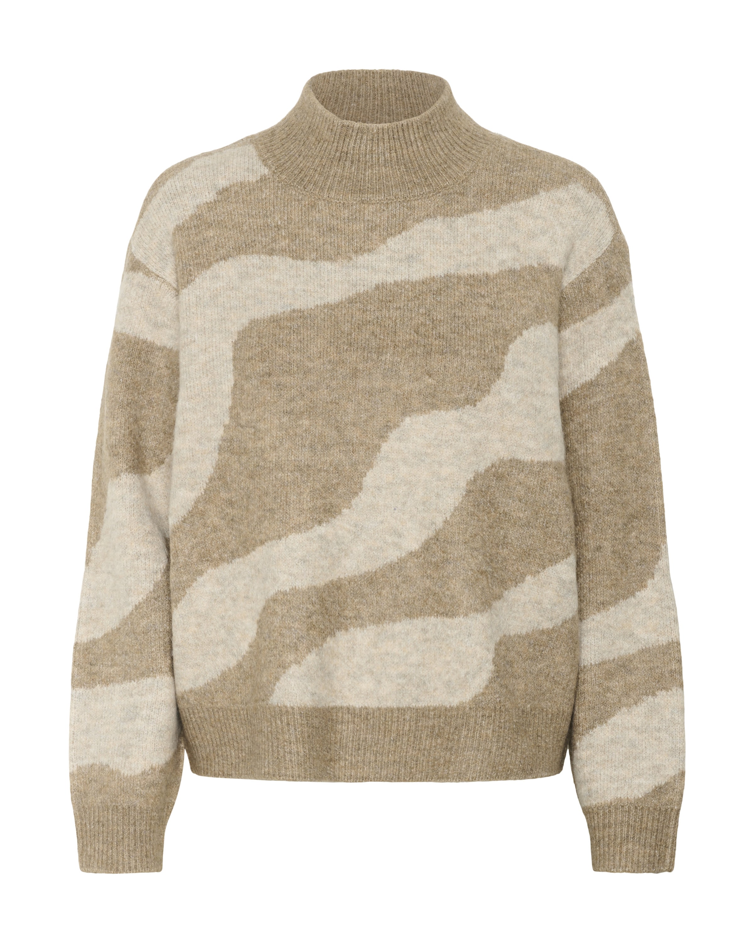 SAINT TROPEZ Sweater 'MallieSZ' in Beige: front