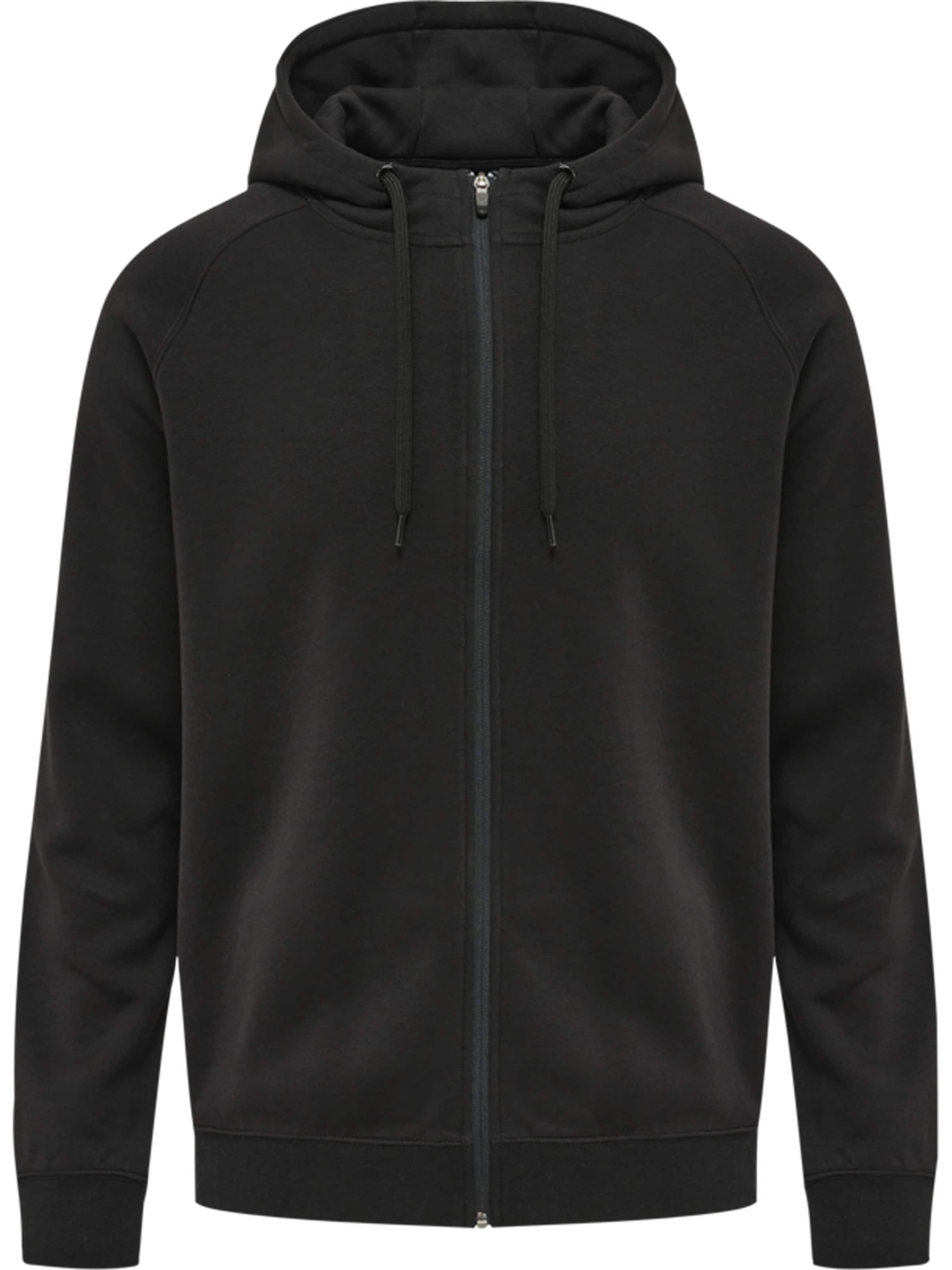 Hummel Sweatvest in Zwart: voorkant