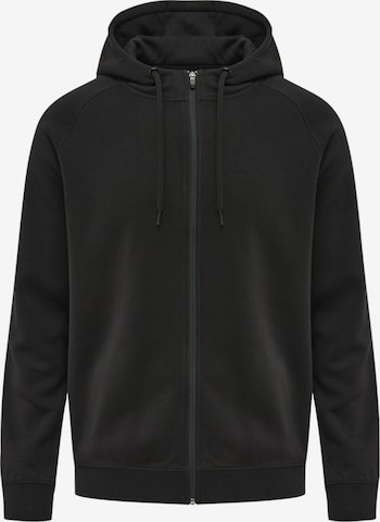 Hummel Zip-Up Hoodie in Black: front