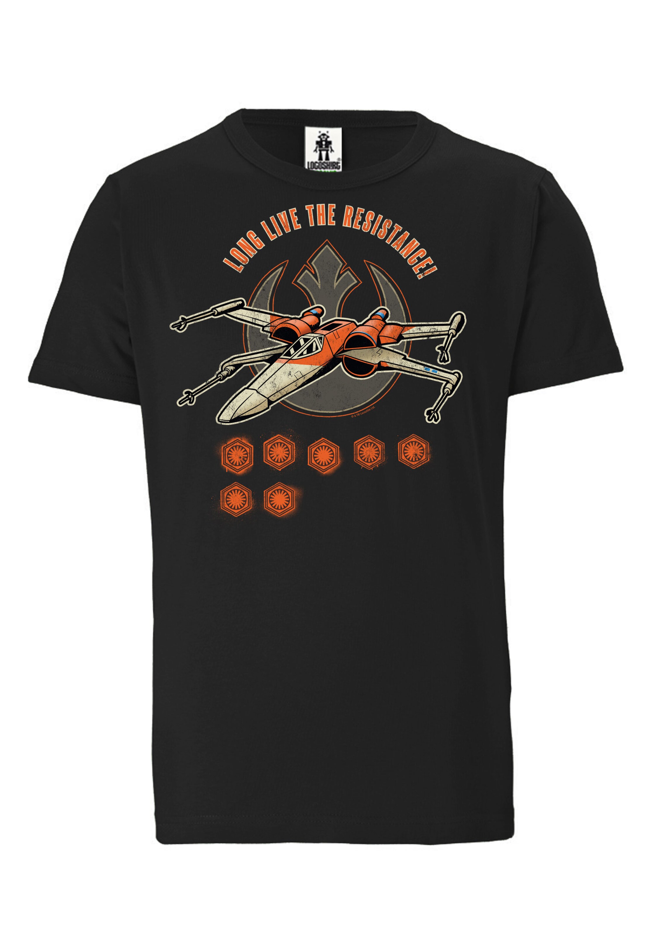 LOGOSHIRT T-Shirt in Schwarz: Vorderseite