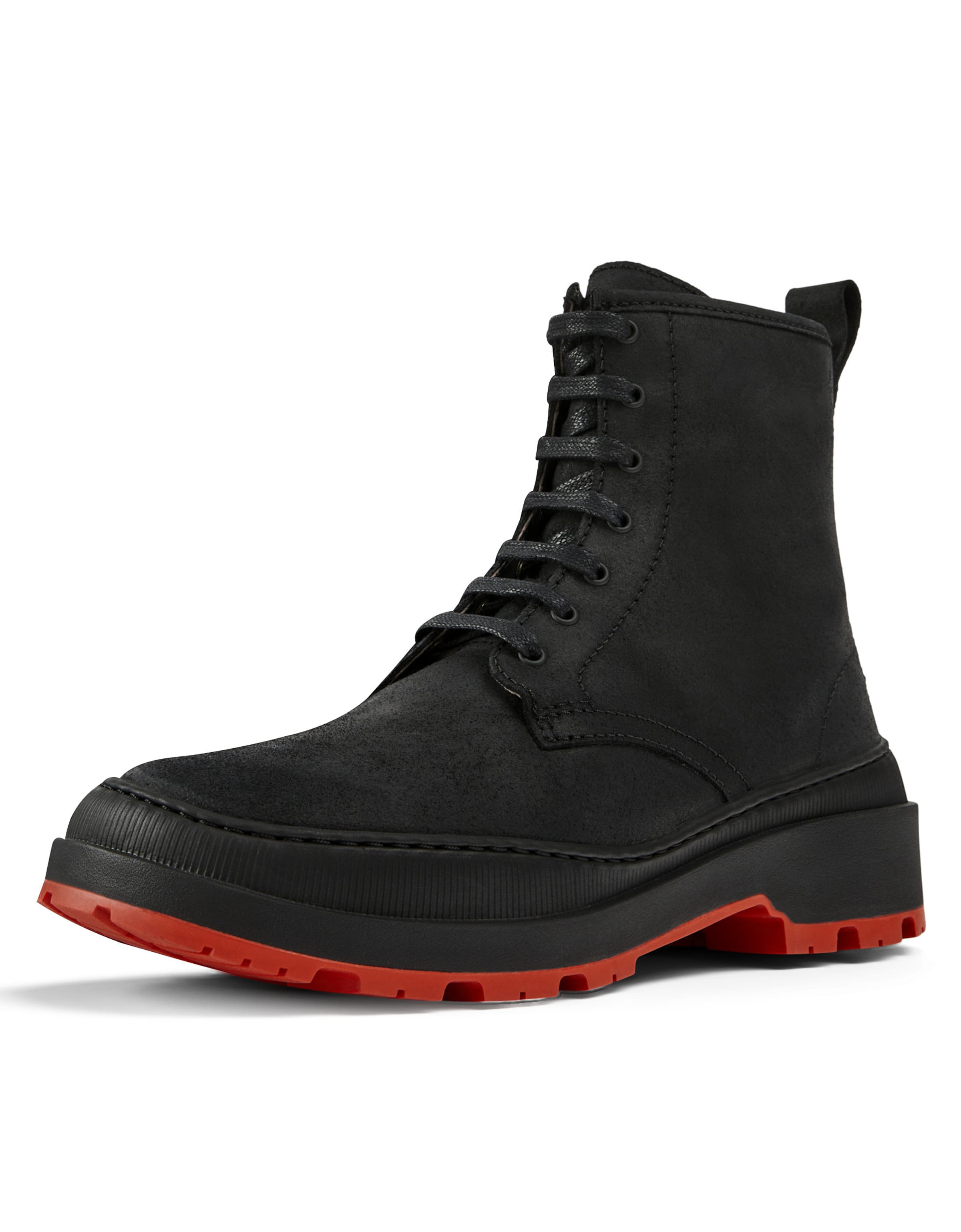 CAMPER Schnürstiefelette 'Brutus' in Schwarz: Vorderseite