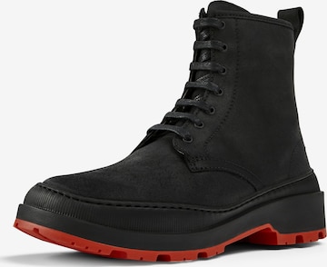 CAMPER Lace-Up Ankle Boots 'Brutus' in Black: front