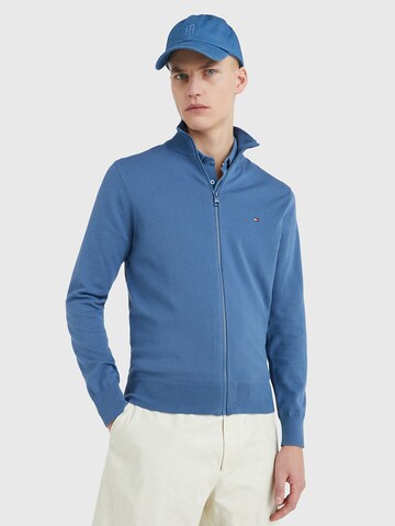 Vestes en maille TOMMY HILFIGER en bleu : devant