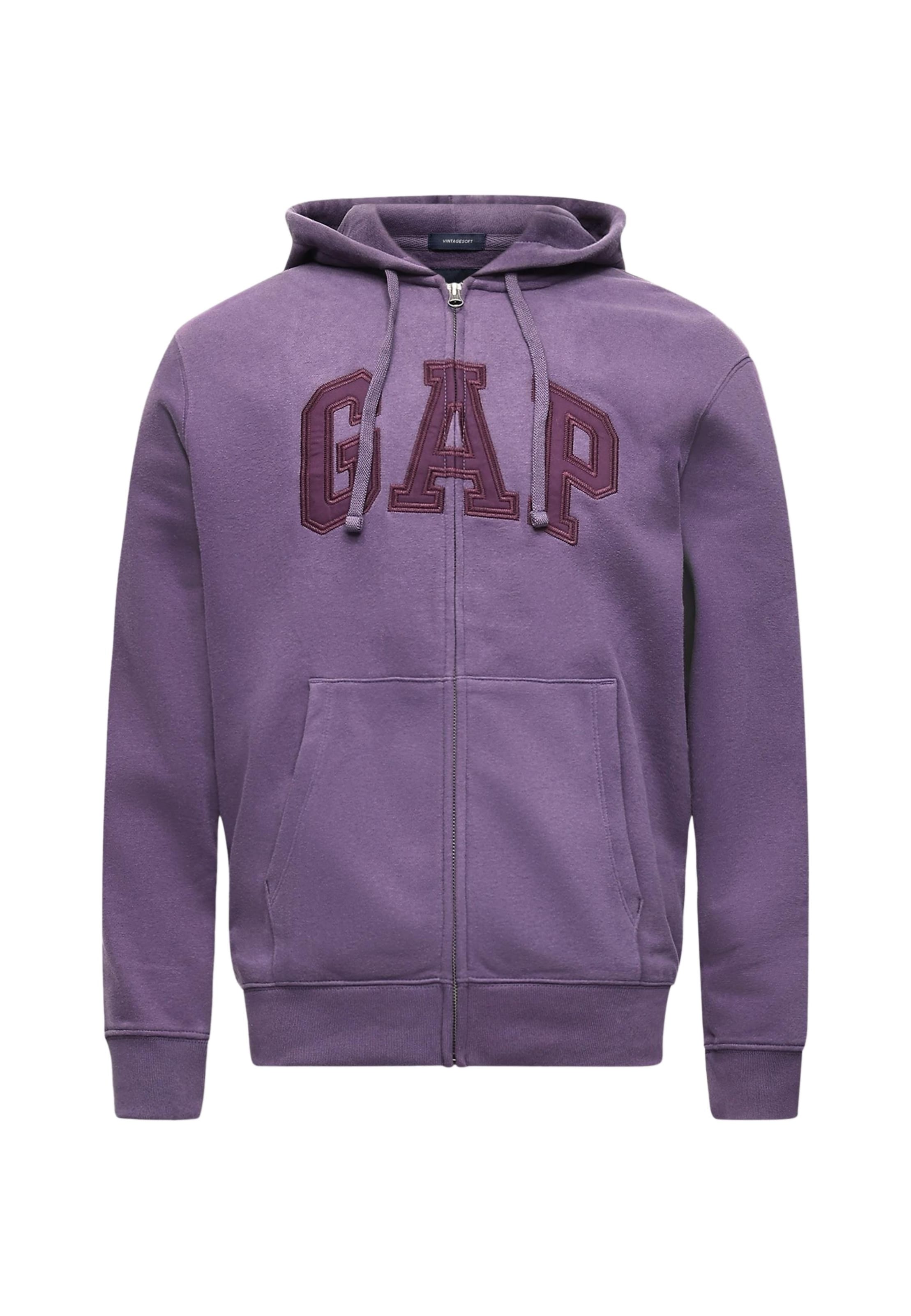 GAP Кофта на молнии в Лиловый: спереди