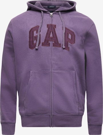 GAP Кофта на молнии в Лиловый: спереди