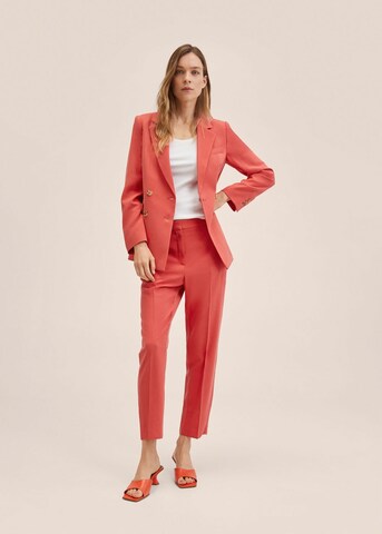 MANGO Regular Pleated Pants 'Tempo' in Red