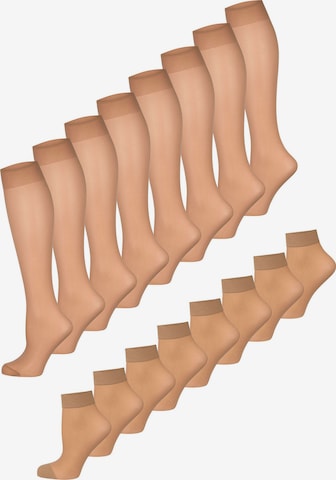 Nur Die - Calcetines ' Strümpfe & Söckchen 20 DEN ' en beige: frente