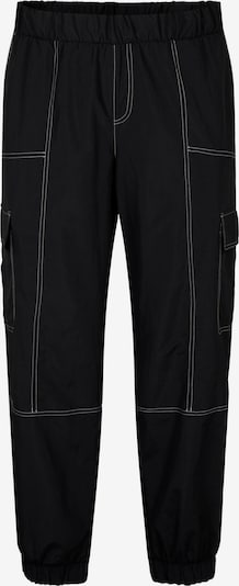 Zizzi Pantalon cargo 'Xkato' en noir, Vue avec produit