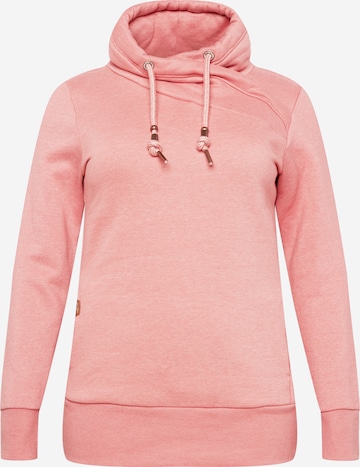 Ragwear Plus Sweatshirt 'NESKA' in Roze: voorkant