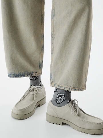 Chaussettes Pull&Bear en gris : devant