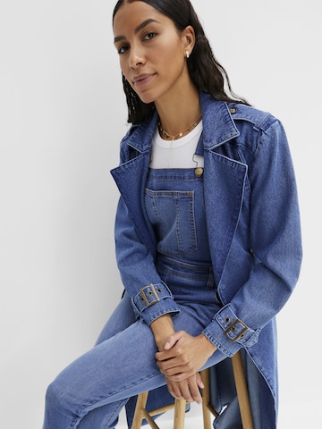 bonprix Loosefit Jeans-Latzhose in Blau