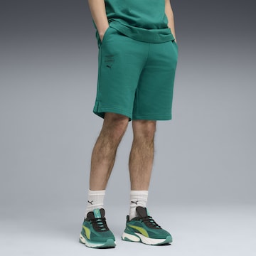 PUMA Regular Broek 'Aramco F1® Team Essentials' in Groen: voorkant