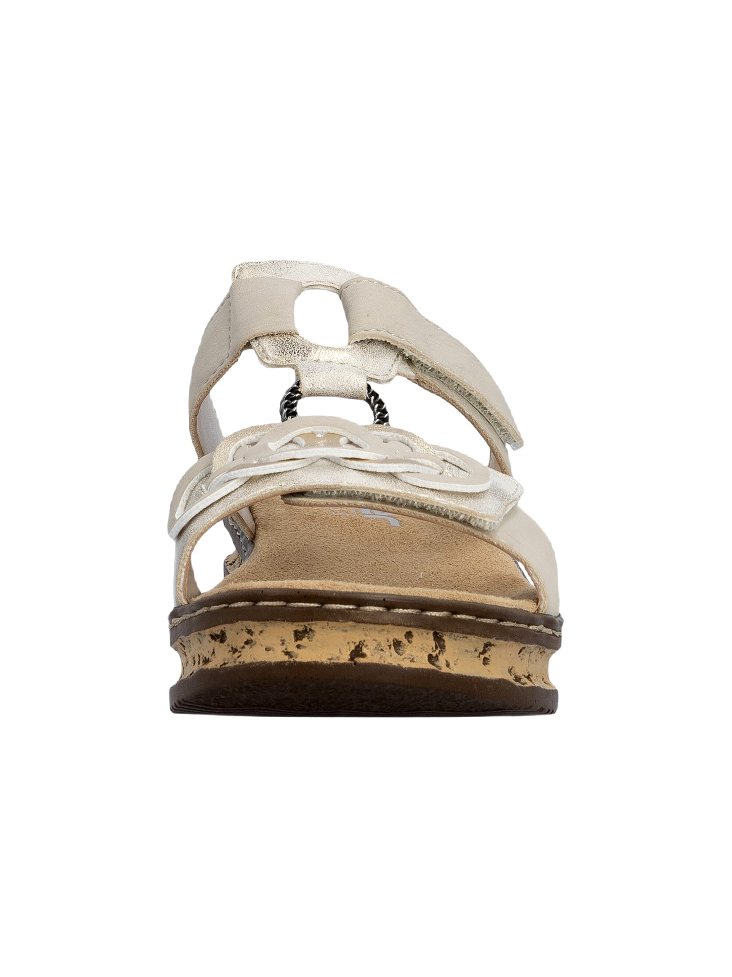Mule 'Flache Sandalen zum Hineinschlüpfen' Rieker en beige