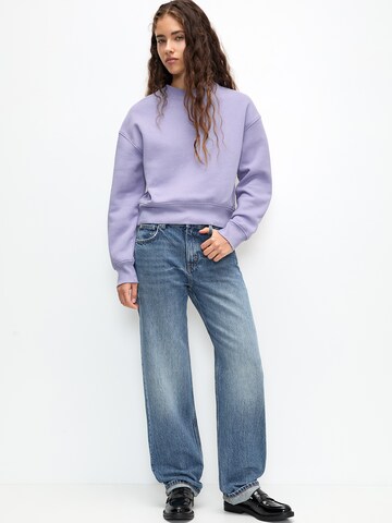 Pull&Bear Sweatshirt in Purple