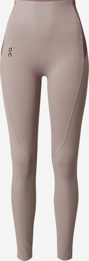 On Sports trousers 'Movement' in Chocolate / Taupe / Black, Item view