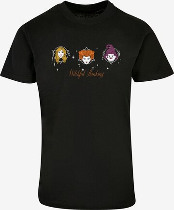 ABSOLUTE CULT Shirt 'Disney Hocus Pocus - Witchful Thinking' in Black: front