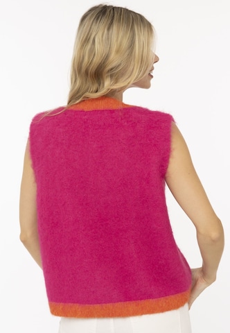 Gilet Zwillingsherz en rose : derrière