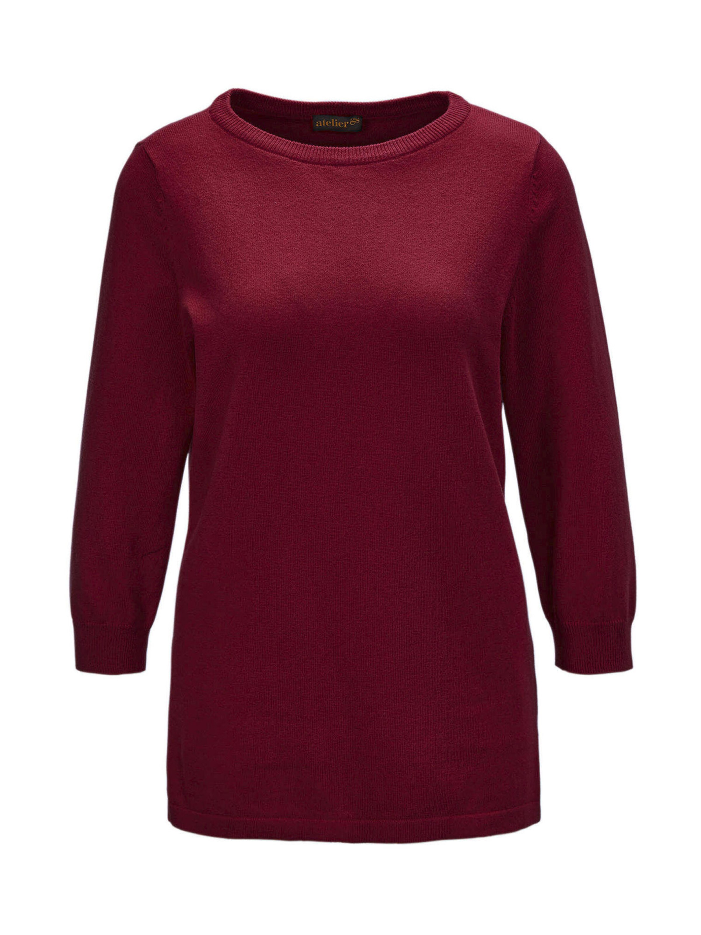 Goldner Pullover in Rot: Vorderseite