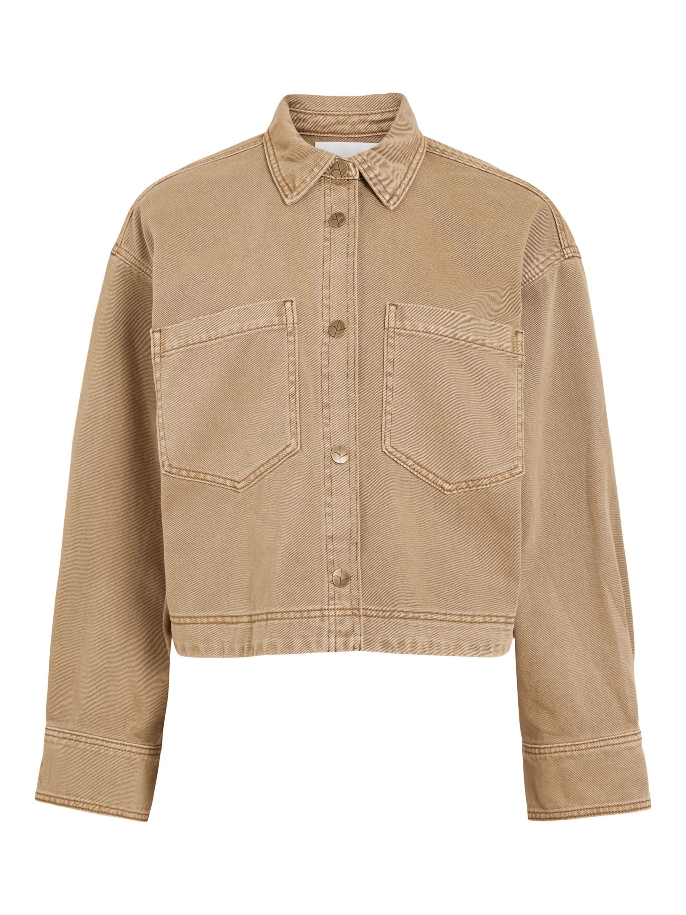 ROUGE EDIT Between-Season Jacket in Brown: front