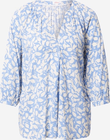 s.Oliver Blouse in Blauw: voorkant