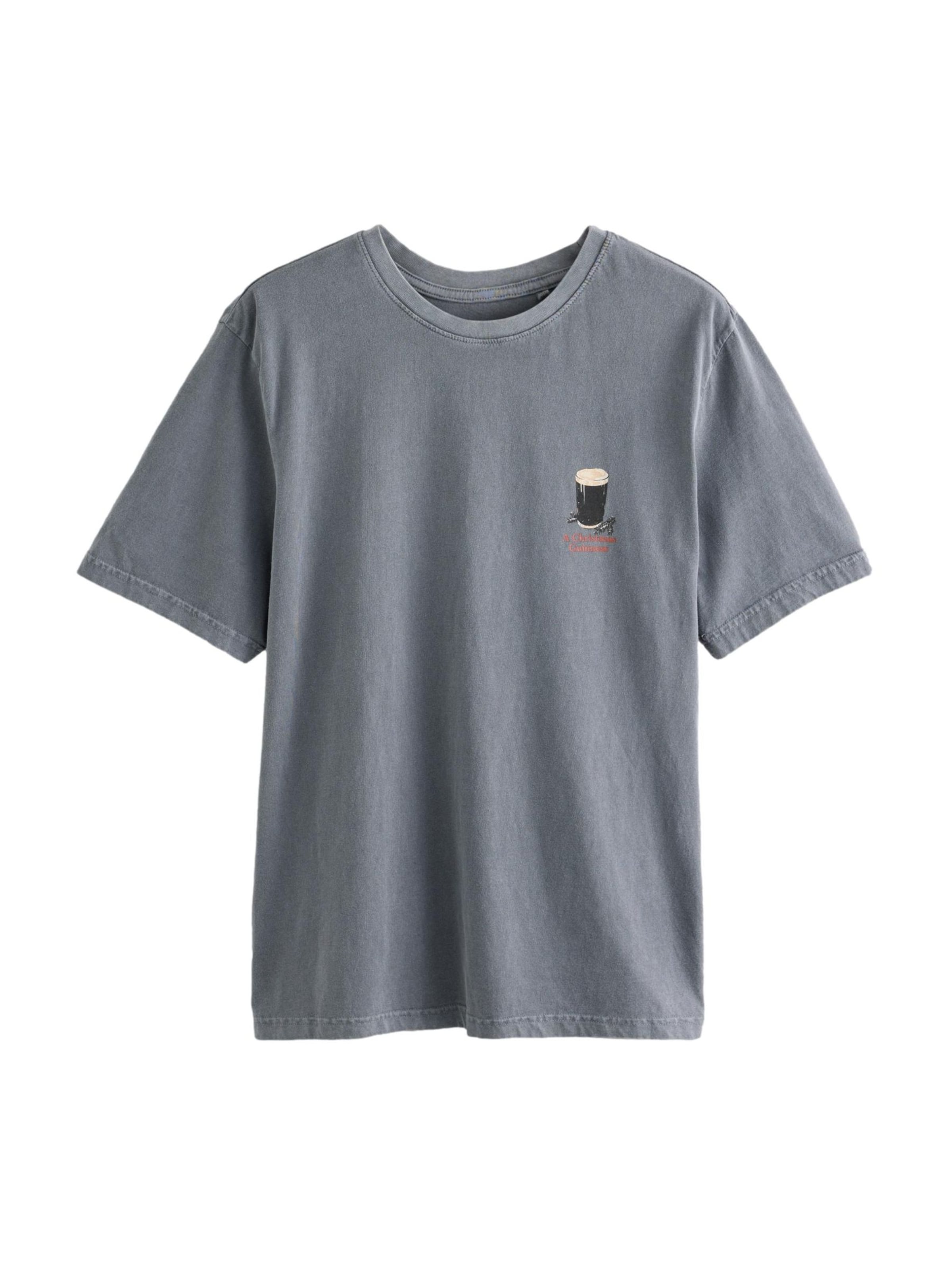 Next Shirt 'Christmas' in Grey: front