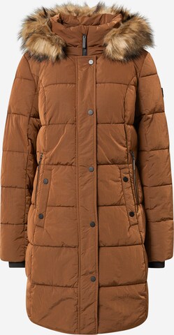 Fransa Winter Jacket 'Babac' in Brown: front