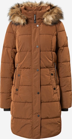 Fransa Winter Jacket 'Babac' in Brown: front