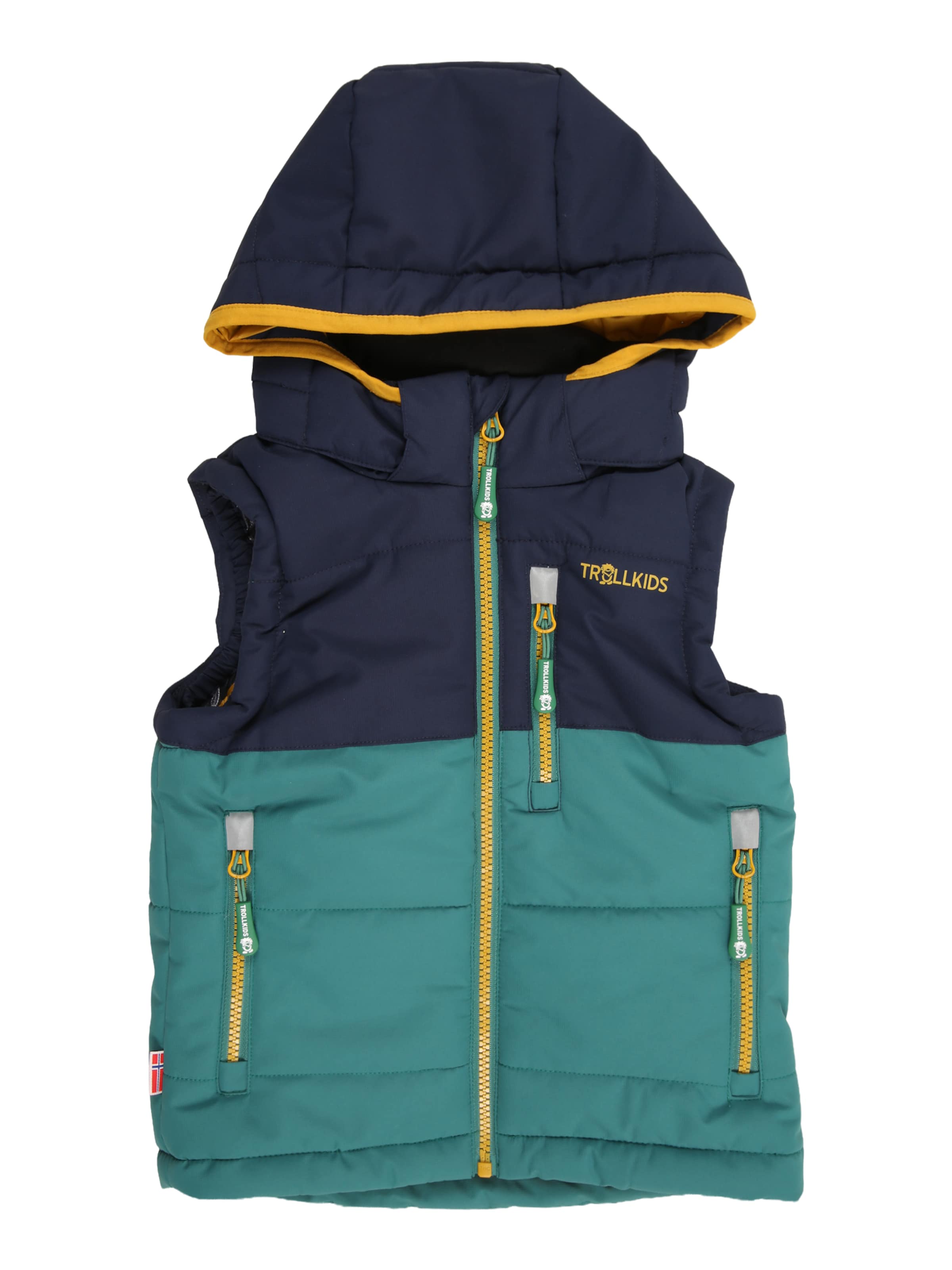 TROLLKIDS Kamizelka 'Narvik' w kolorze zielony: przód