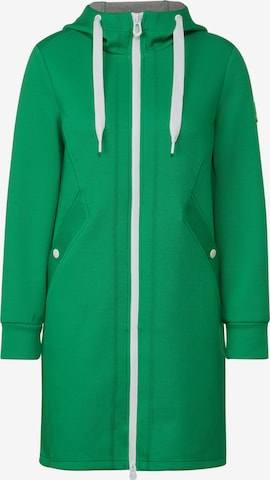 CECIL Between-Seasons Coat in Green: front