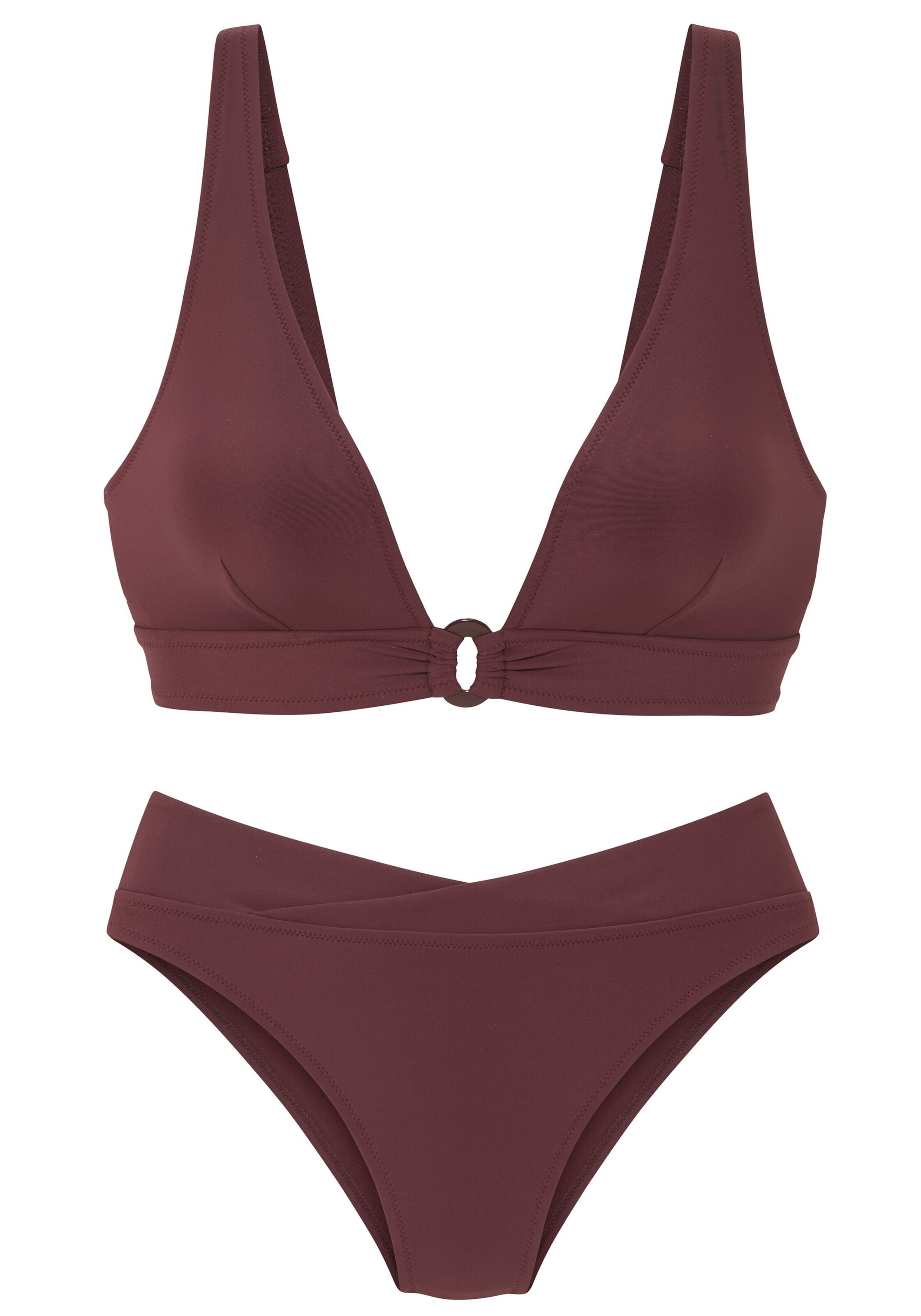 XS/A/B dydžio Bikinis iš LASCANA, spalva – kaštoninė spalva, Prekių apžvalga