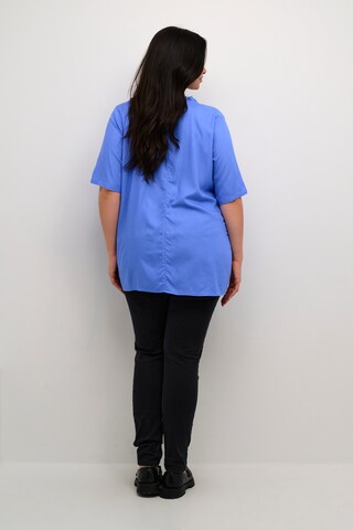 KAFFE CURVE Blouse 'Tine' in Blue