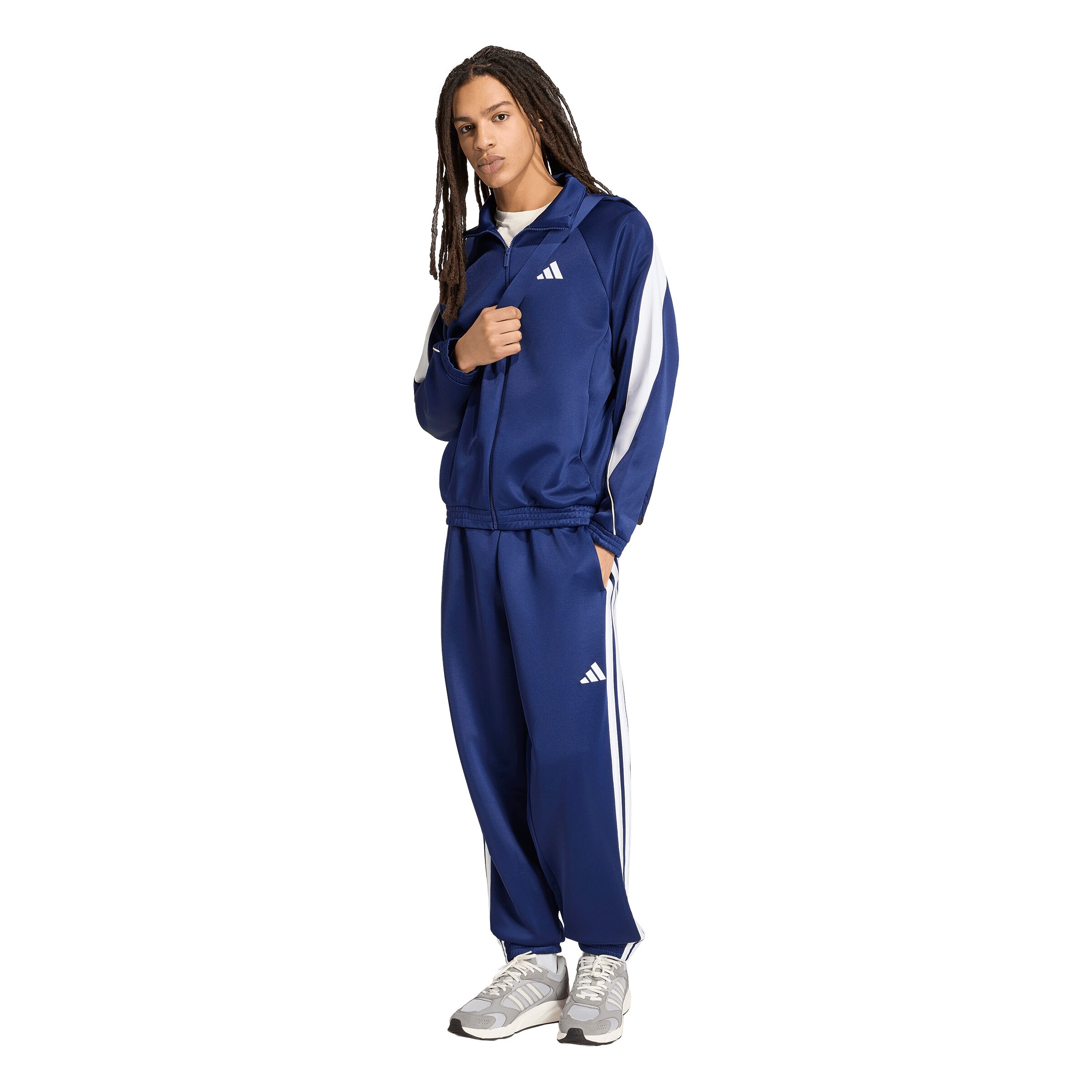 ADIDAS SPORTSWEAR Tapered Παντελόνι φόρμας 'STADIUM' σε μπλε