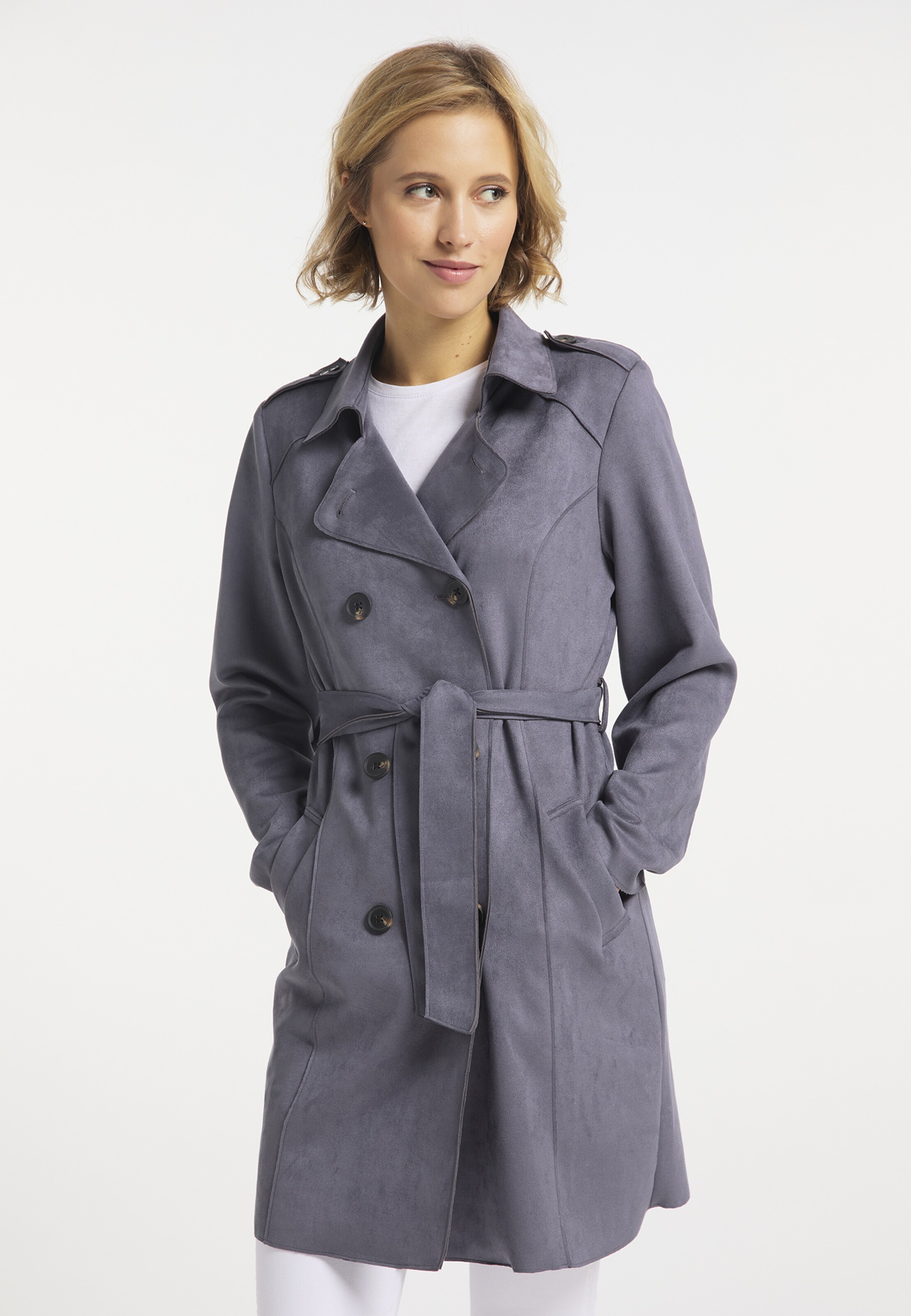 Frauen Mäntel usha BLUE LABEL Übergangsmantel in Grau - ZR69802 Frauen Mäntel usha BLUE LABEL Übergangsmantel in Grau - ZR69802