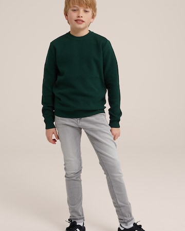 WE Fashion Skinny Džíny – šedá