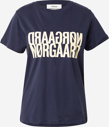 MADS NORGAARD COPENHAGEN Футболка в Синий: спереди