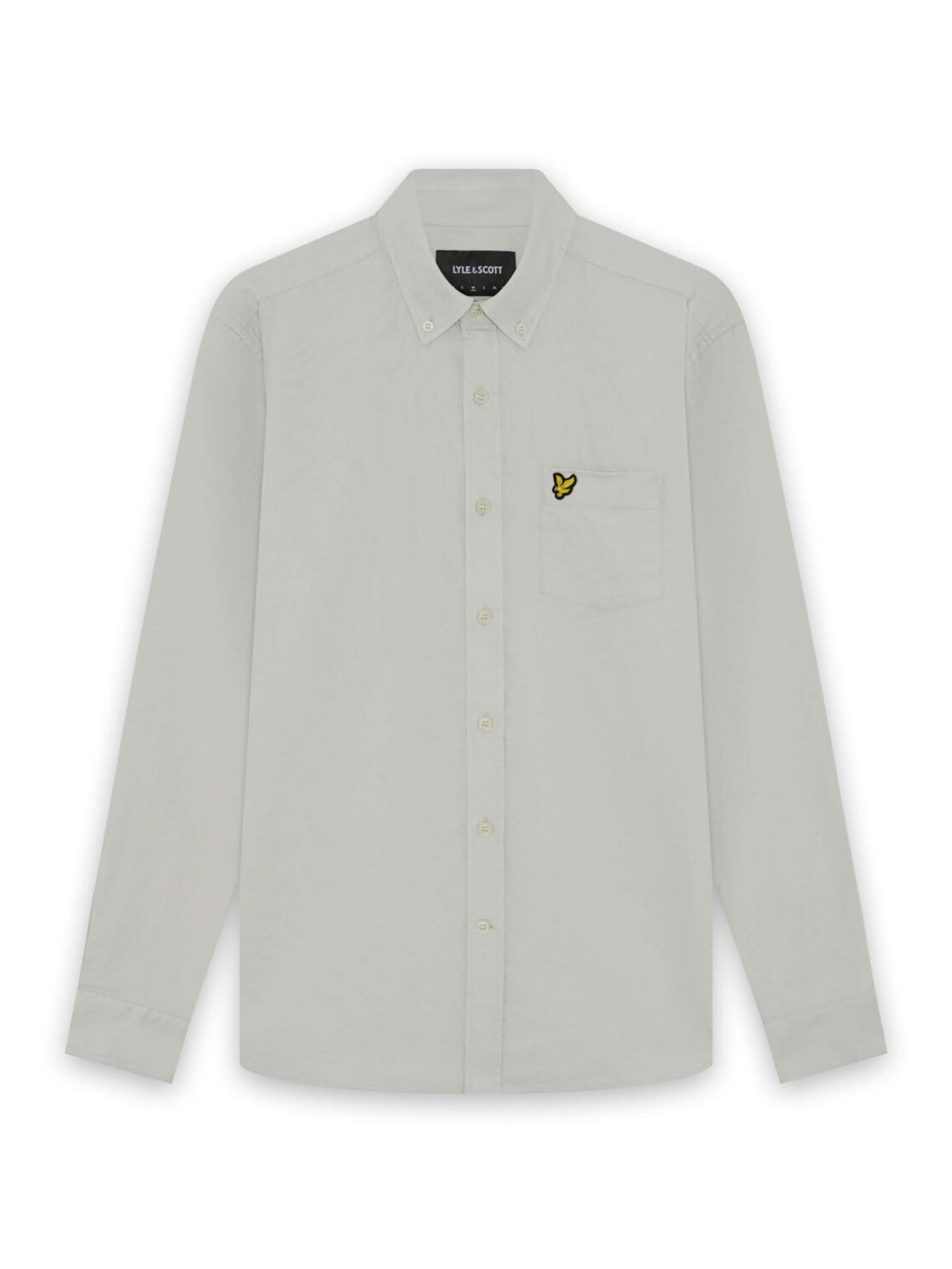 Lyle & Scott Overhemd in Grijs: voorkant