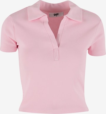 T-shirt DEF en beige : devant