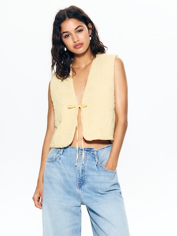 Pull&Bear Väst i gul: framsida