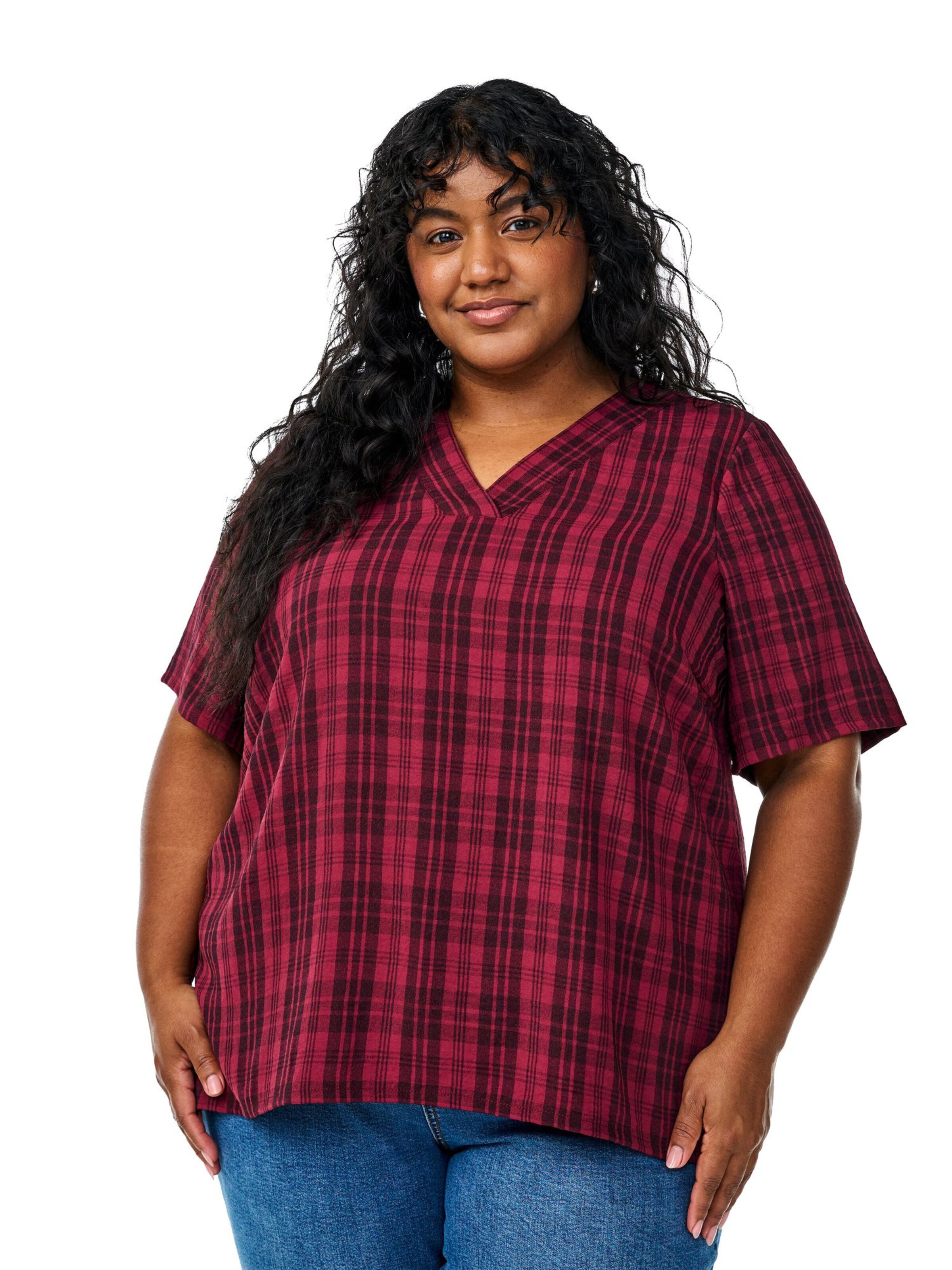 Zizzi Blouse 'MVINOVA' in Red: front