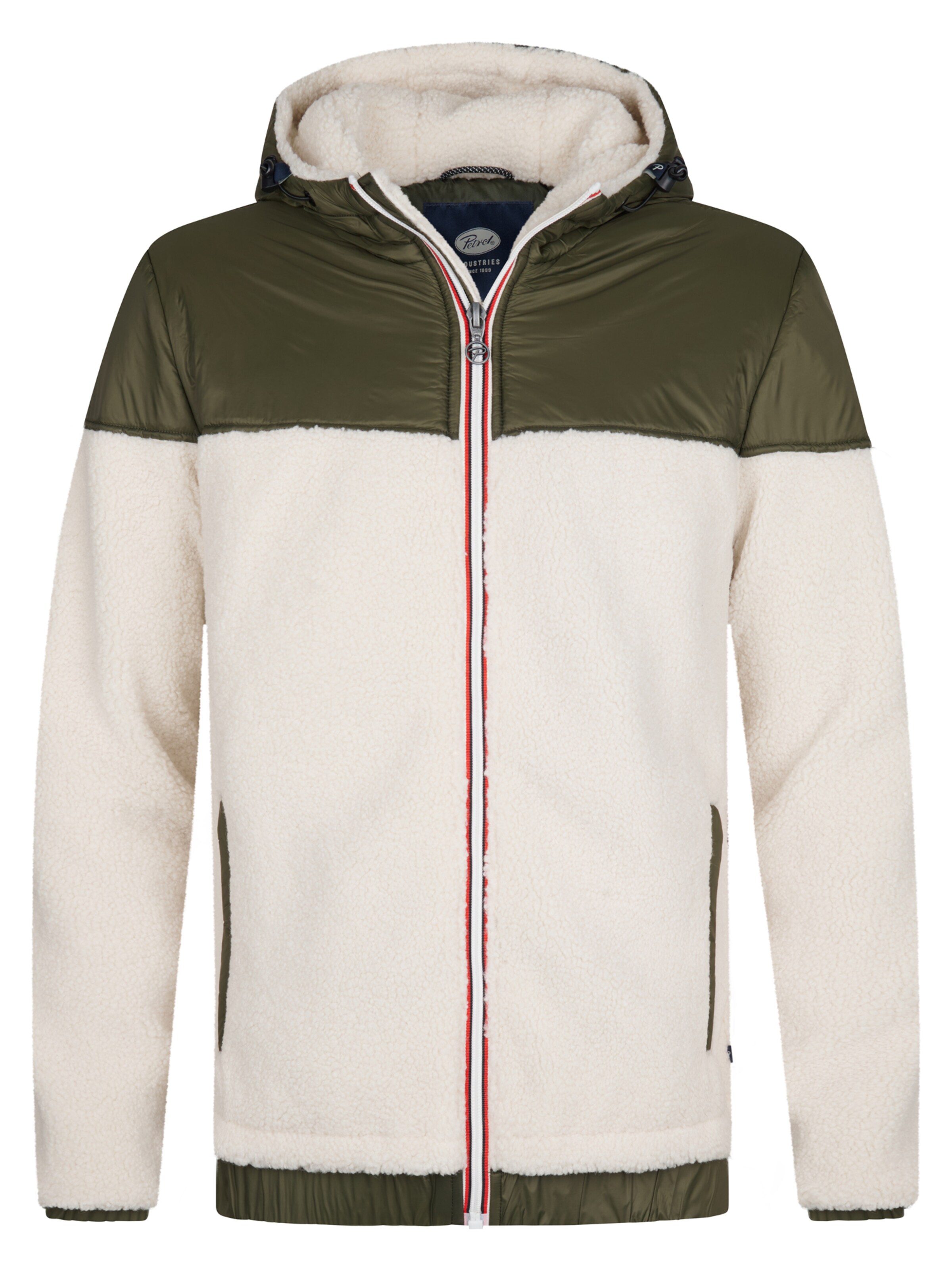 Petrol Industries Демисезонная куртка в Белый: спереди