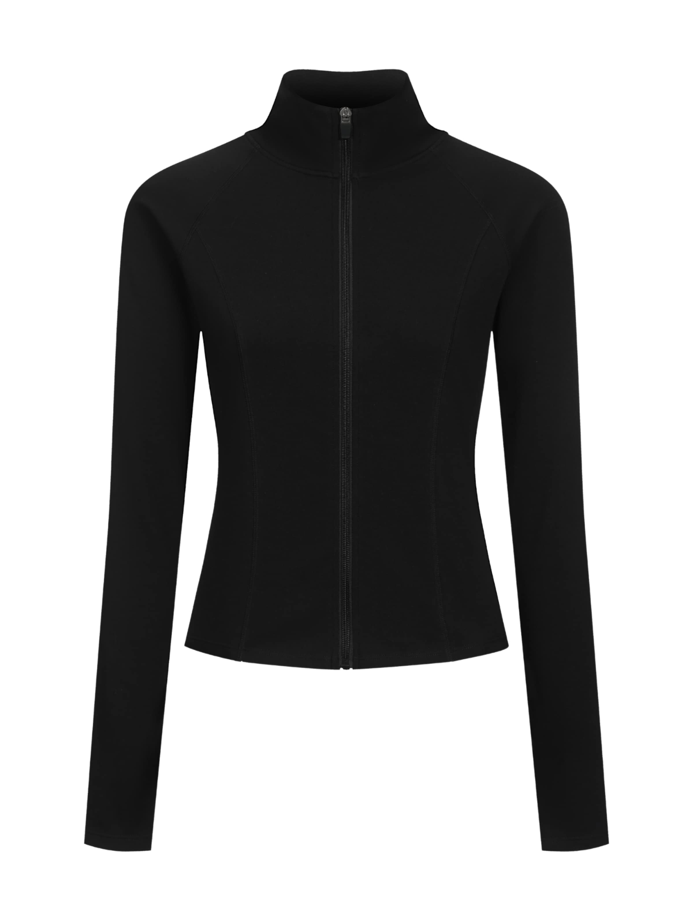 cfab (formerly creamy fabrics) Sweatvest in Zwart: voorkant