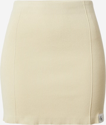 Calvin Klein Jeans Regular Kjol i beige: framsida
