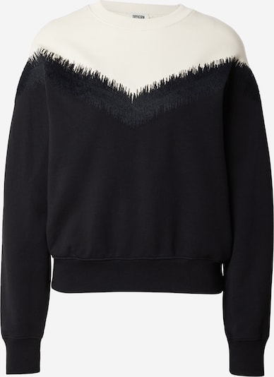 DRYKORN Collegepaita 'JANEA_P1 10' värissä musta / villanvalkoinen, Tuotenäkymä