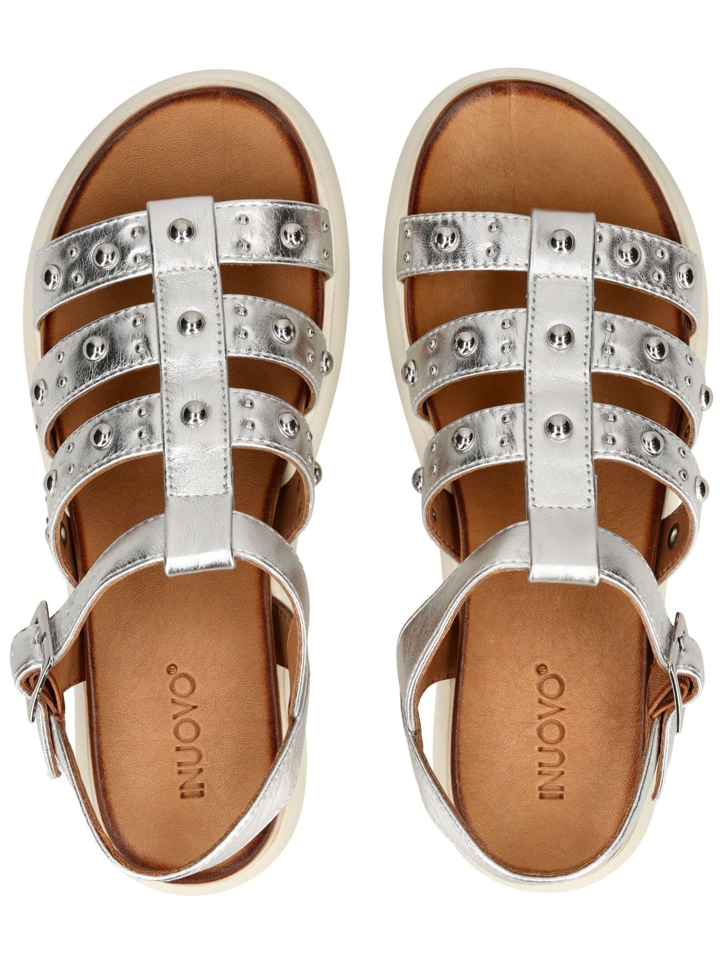 INUOVO Sandale in Silber